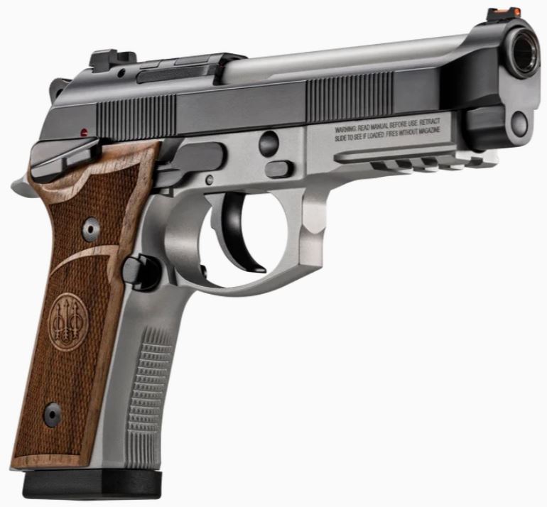 BERETTA 92GTS 9mm 4.7" 18rd - Stainless / Black
