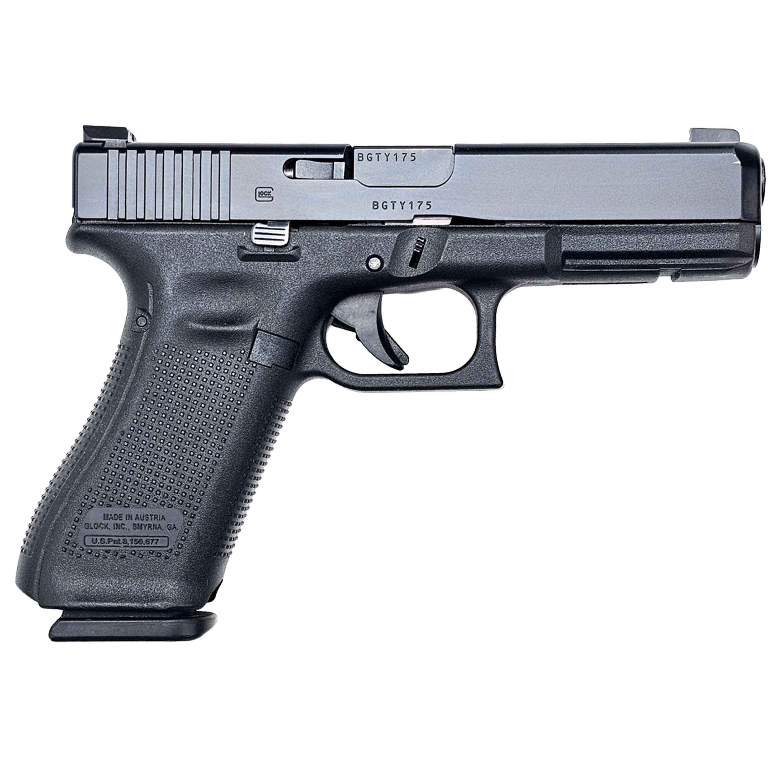 GLOCK G17 9mm 4.49" 17rd - Black w/ Ameriglo Night Sights & 2 Mags - Police Trade In